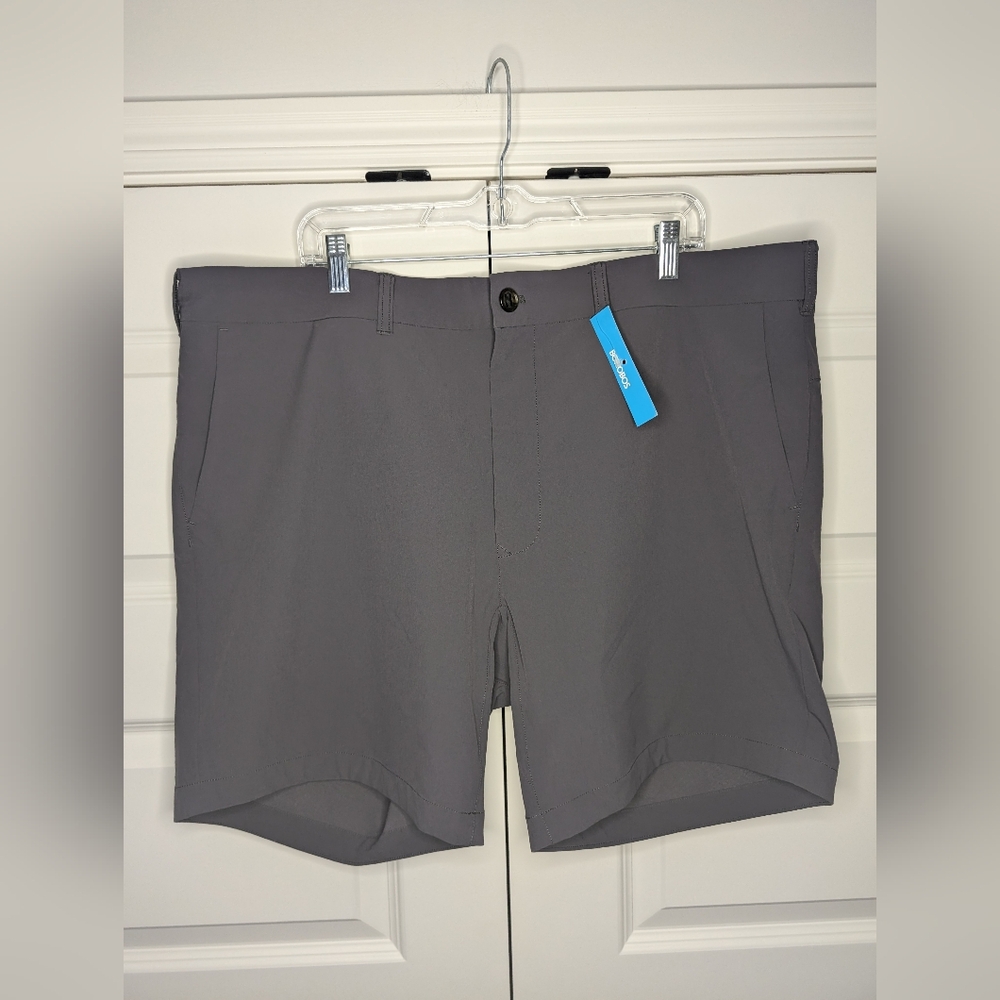 NWT Bonobos Men Size 42 Chino Shorts Grey 7 Inch Inseam